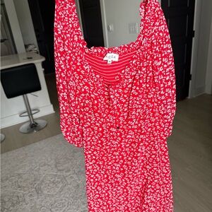 Red Floral AQA Dress